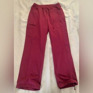 Cherokee Infinity Burgundy/Wine Scrub Pants